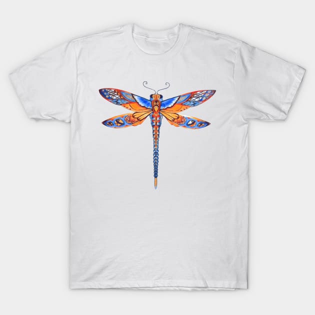 Dragonfly - Colorful T-Shirt by Fenay-Designs